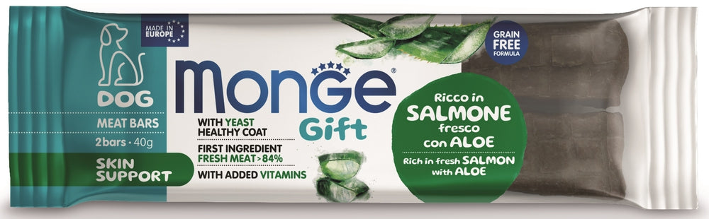Monge Gift Ricco in Salmone Fresco con Aloe – Skin Support40g Monge Gift Ricco in Salmone Fresco con Aloe – Skin Support40g